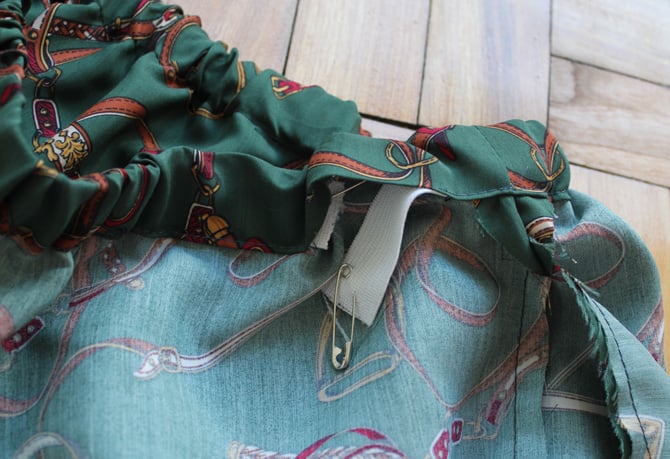 DIY elastic waist skirt tutorial8