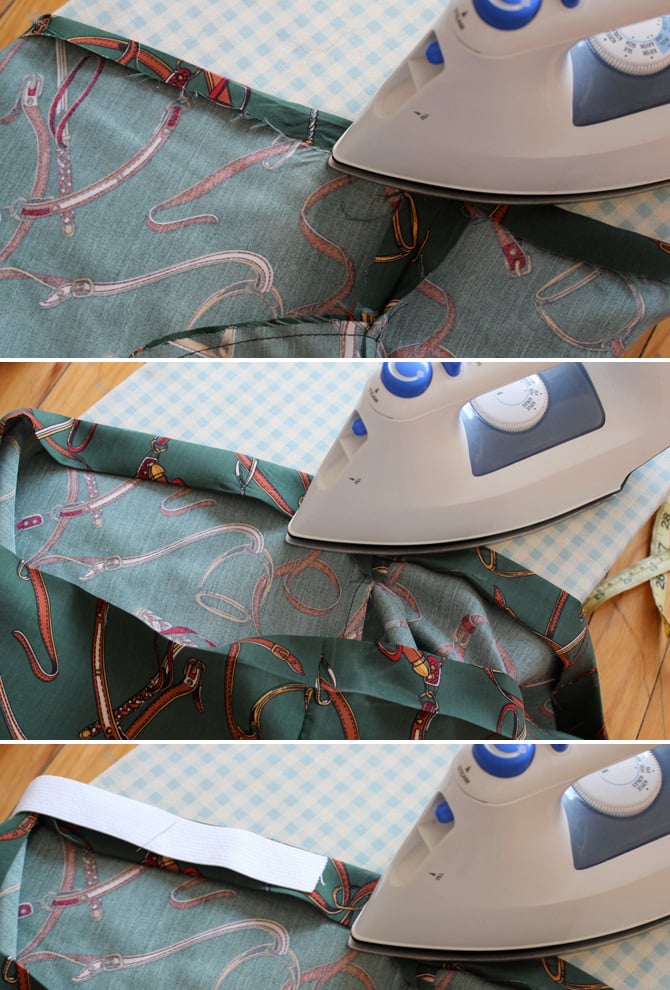 DIY elastic waist skirt tutorial6
