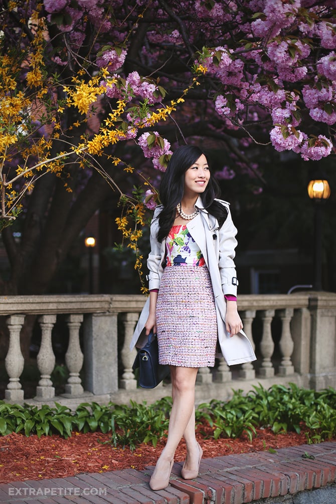 floral dress tweed skirt 4