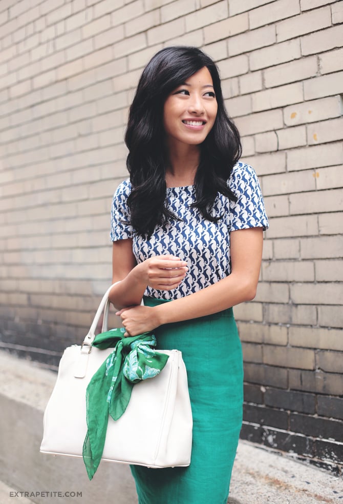 seahorse and teal skirt2