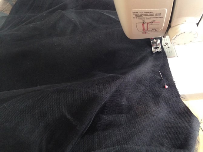 DIY tulle circle skirt tutorial 4a