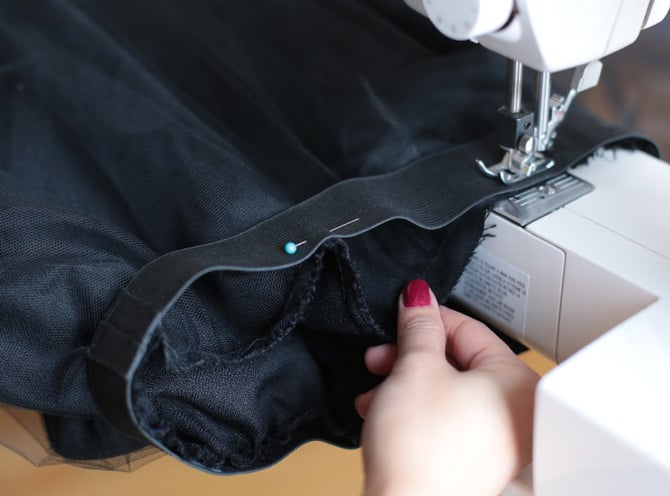 tulle skirt elastic waist DIY1