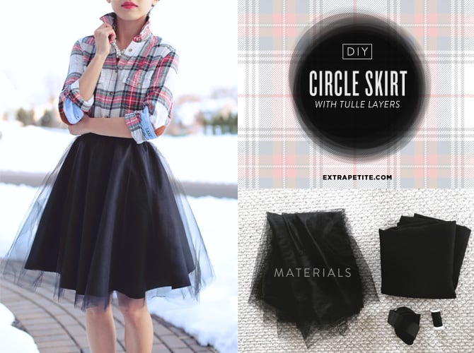 DIY tulle circle skirt tutorial header