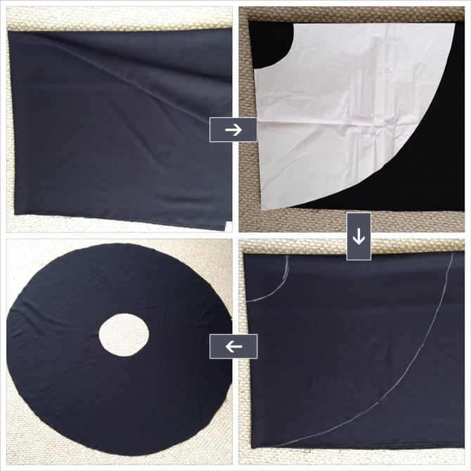 DIY tulle circle skirt tutorial 3