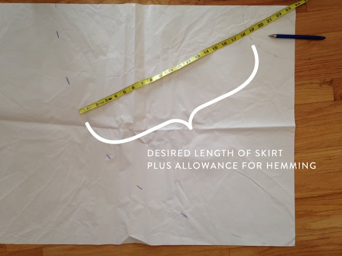 DIY tulle circle skirt tutorial 2