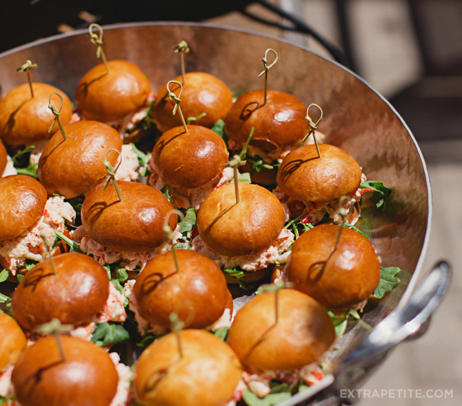 mini lobster rolls bridal shower