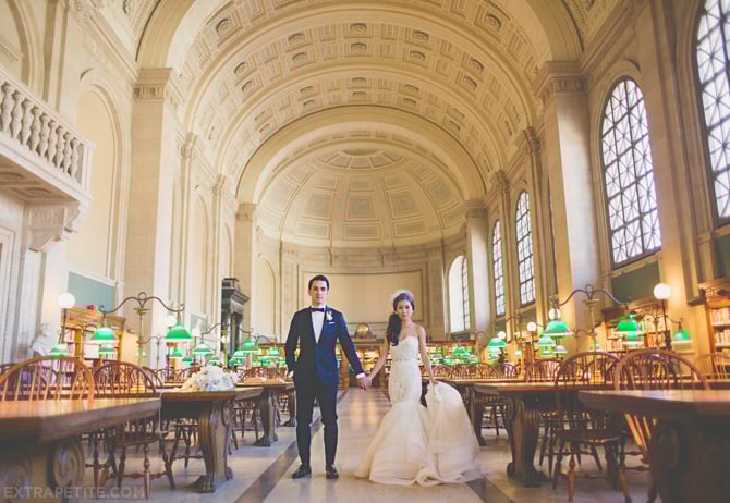 boston library wedding bates hall1