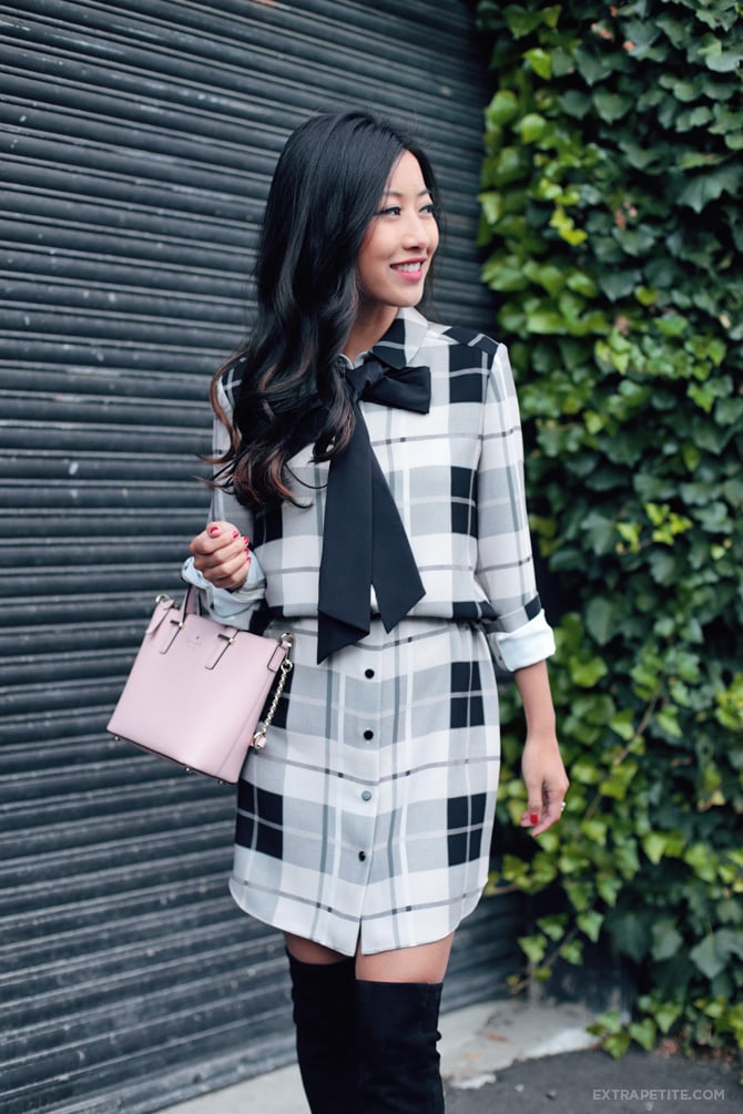 kate spade bow shirtdress