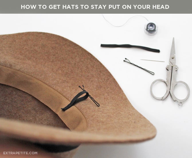 How to get hats to stay on your head bobby pins