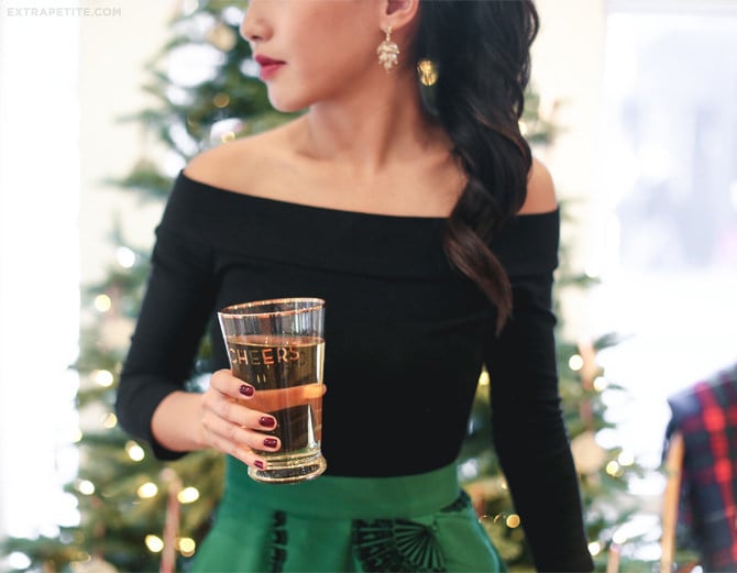 modcloth christmas presents cheers beer glass