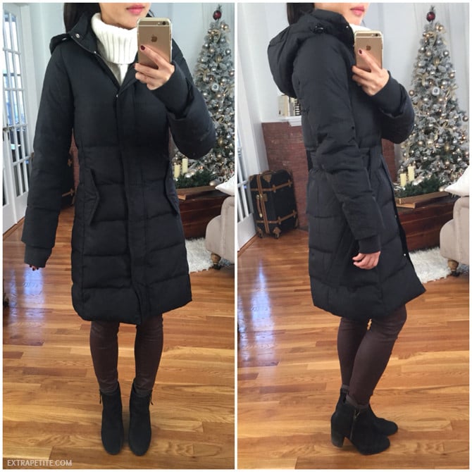 jcrew factory petite puffer coat review