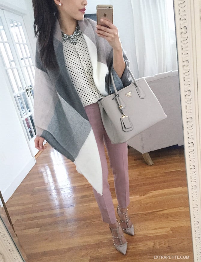 j.crew martie ankle pants petite work outfit