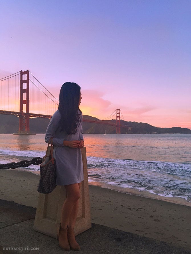 golden gate bridge sunset colors san francisco
