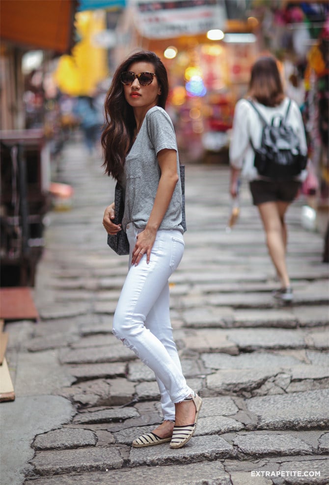 j brand white jeans outfit thierry lasry lively tortoise sunglasses
