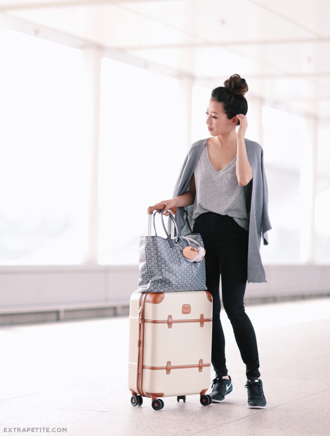packing outfit beauty and travel tips for a long flight