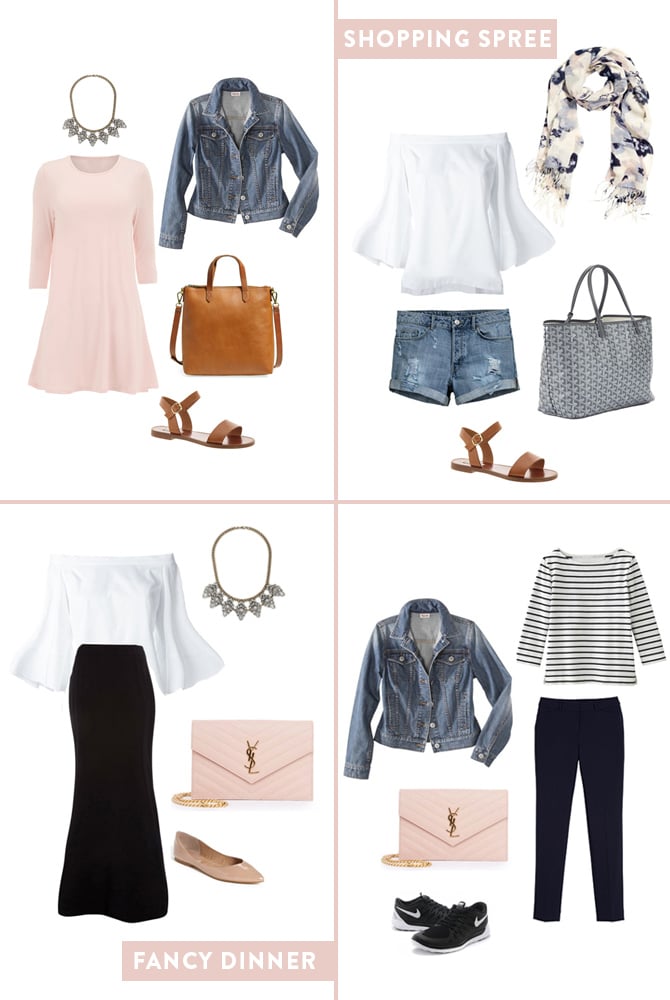 How to pack 10 Days of cute outfits in a carry-on bag from Boston travel blogger, Extra Petite.