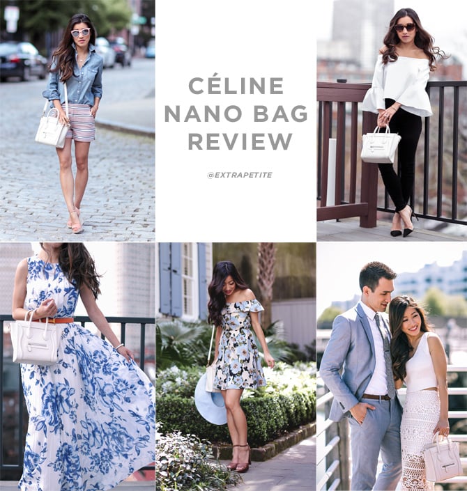 celine white luggage nano bag review_outfit ideas_extra petite blog
