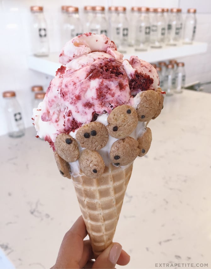 square bar cafe cookie crisp ice cream cone san diego