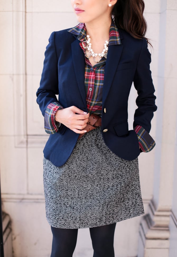 holiday work outfit blazer