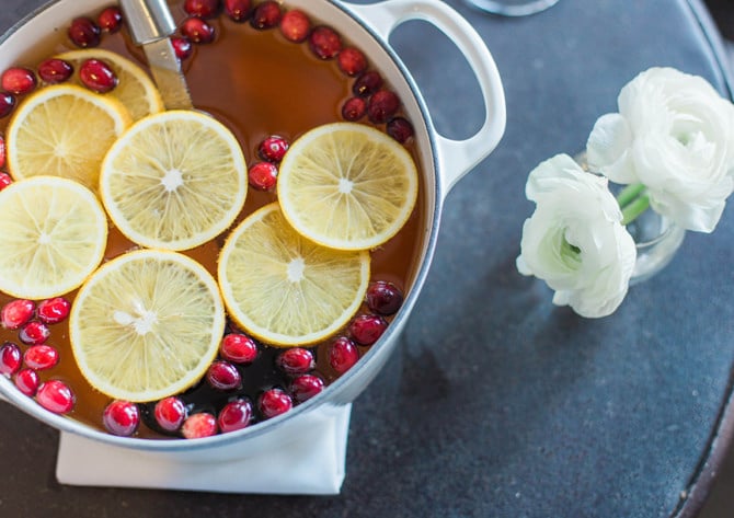 holiday party sangria punch apple cider beer