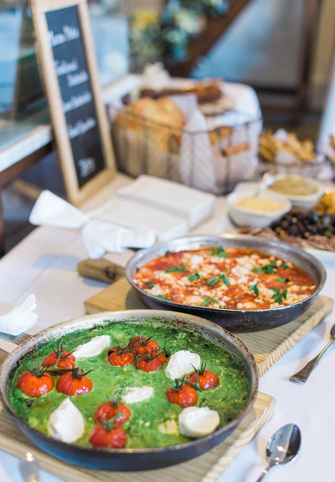 holiday party shakshuka eggs brunch breakfast tatte boston