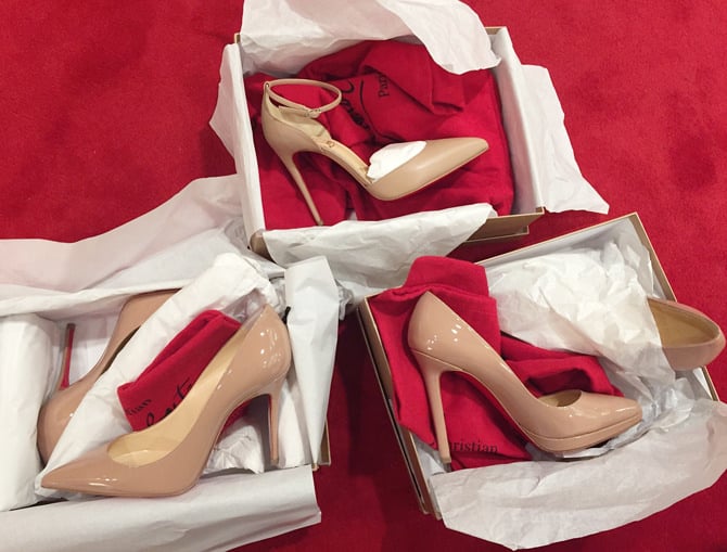 louboutin classic nude pumps paris france store