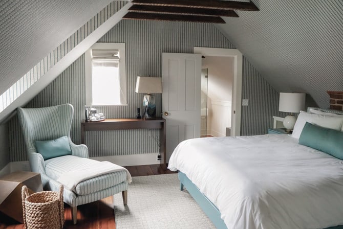 striped wallpaper loft bedroom 86 cannon