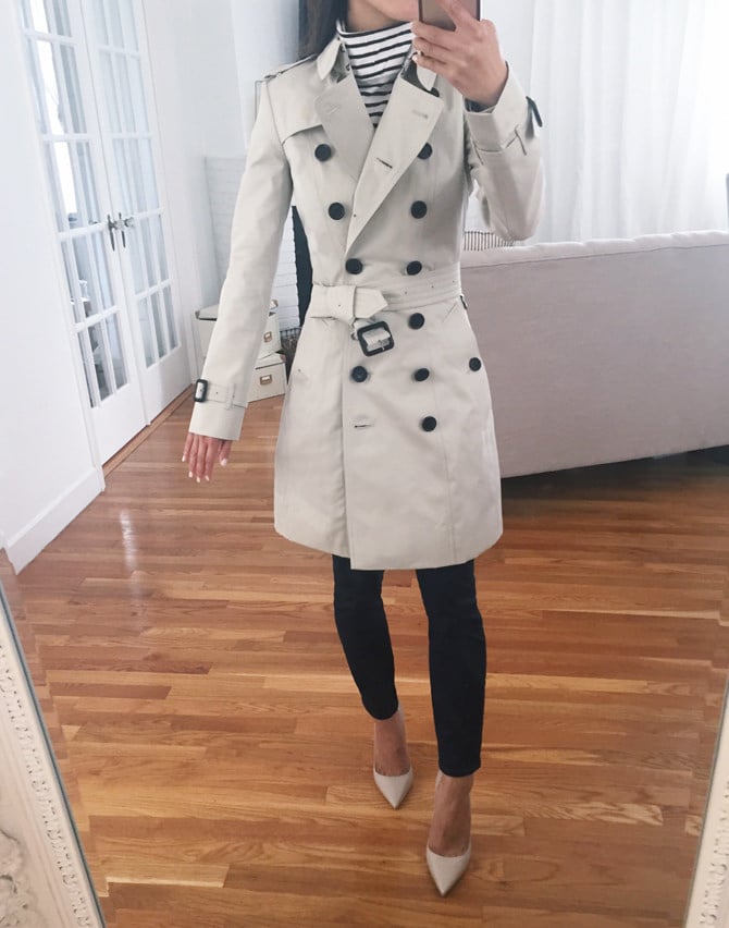 Burberry chelsea classic slim fit trench coat petite review