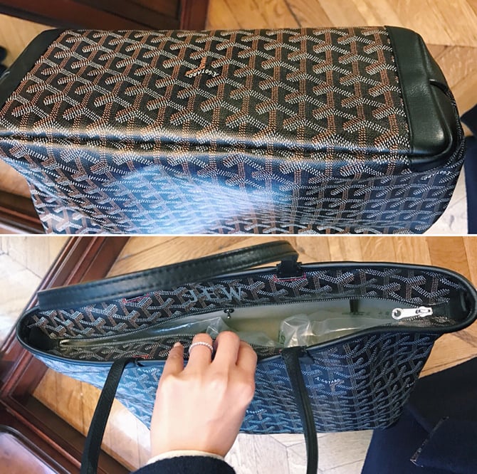 goyard artois tote bag review st louis with zipper paris france shopping