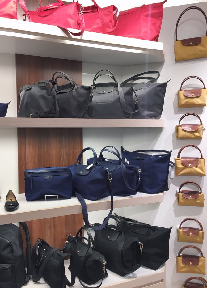 longchamp le pliage neo bags in paris france
