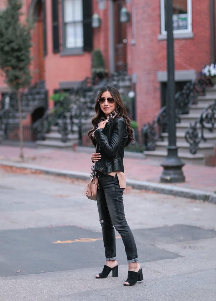 blank nyc faux leather black moto jacket petite clothing