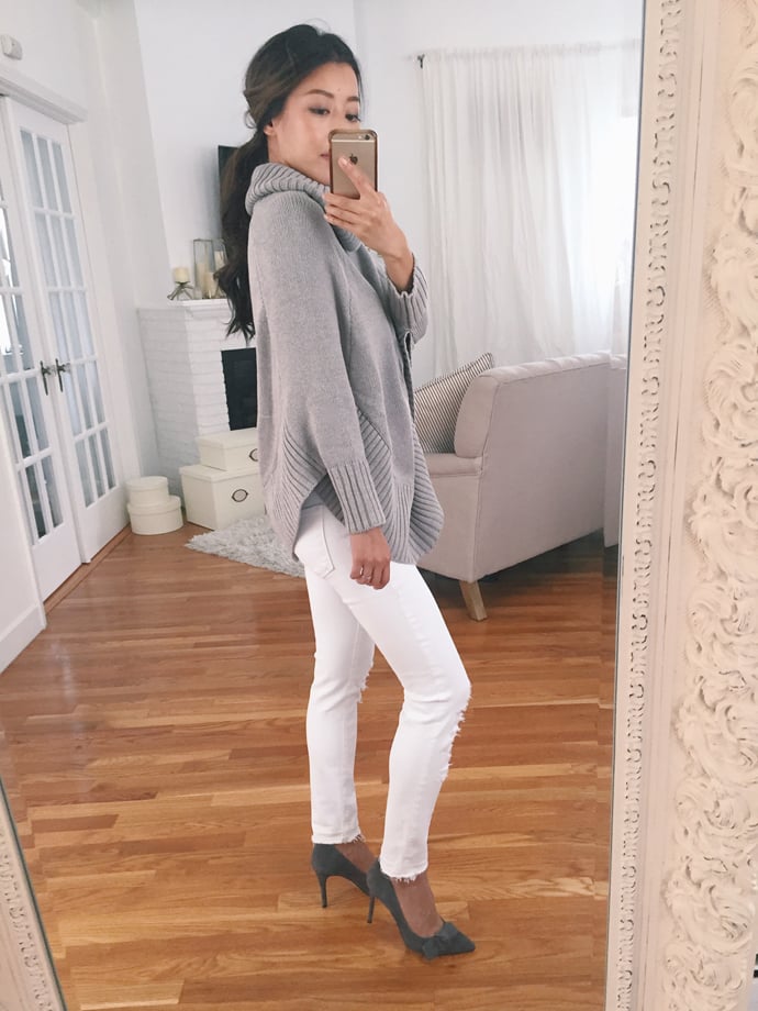 maison jules poncho sweater macys review