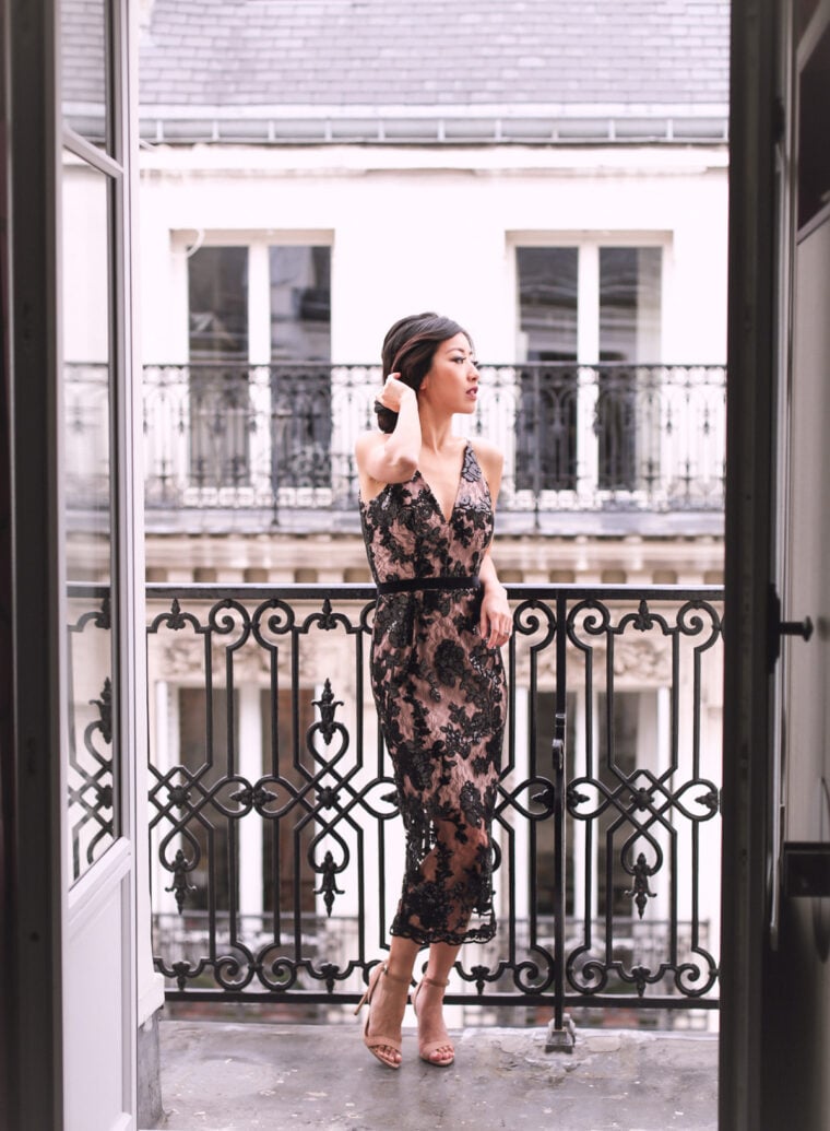 lace sequin party dress new years eve outfit