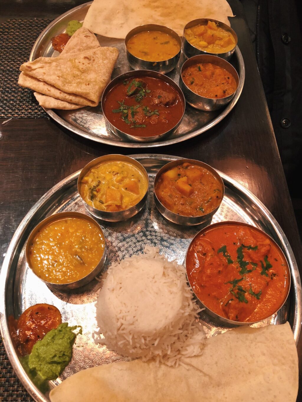 masala zone thali platters indian food london