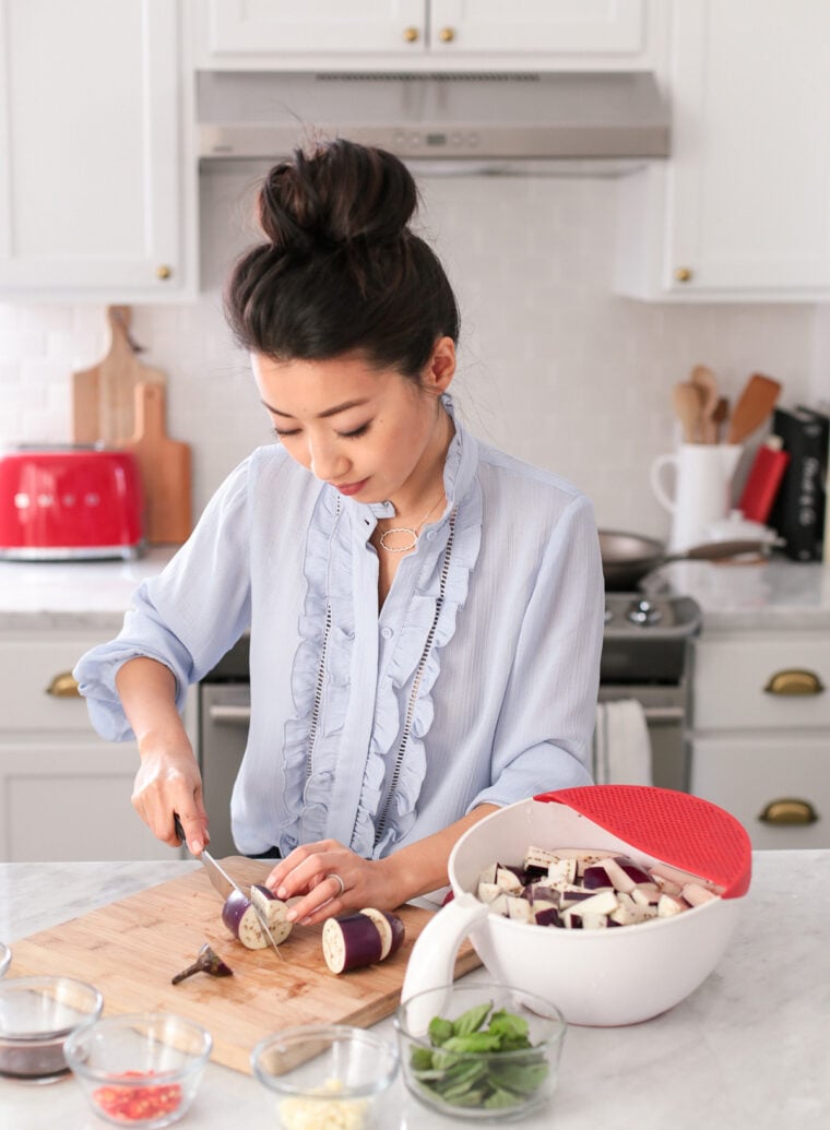 asian cooking and petite fashion blog ann taylor blouse