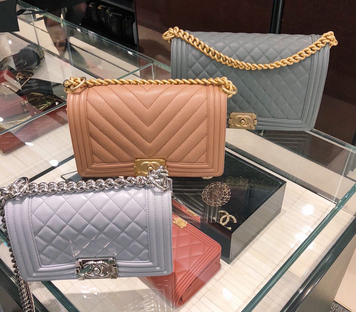 chanel boy bag size comparison cambon paris flagship store