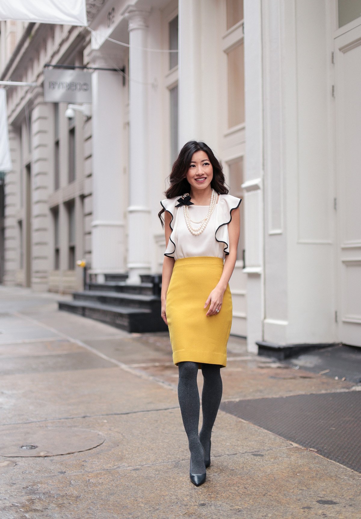 jcrew petite wool pencil skirt for work