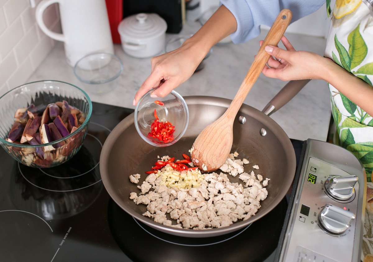ground turkey chinese eggplant healthy recipe
