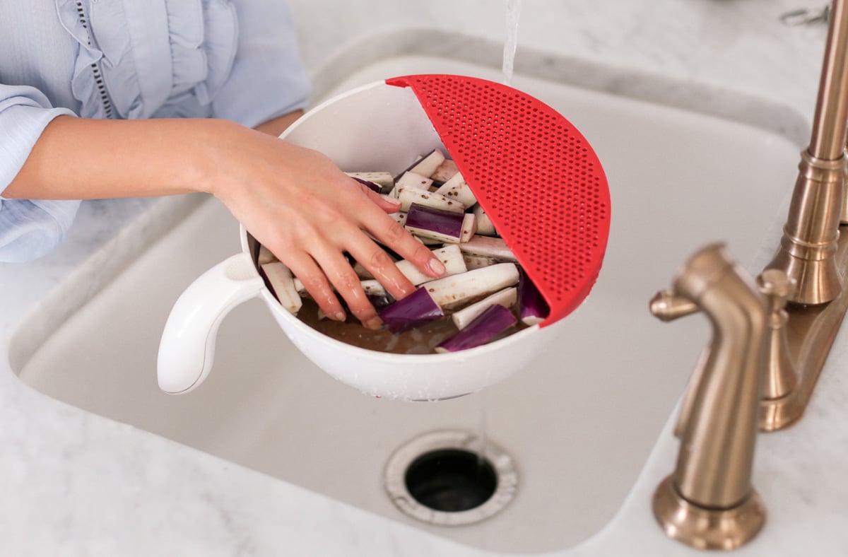 how to keep eggplant purple from turning brown