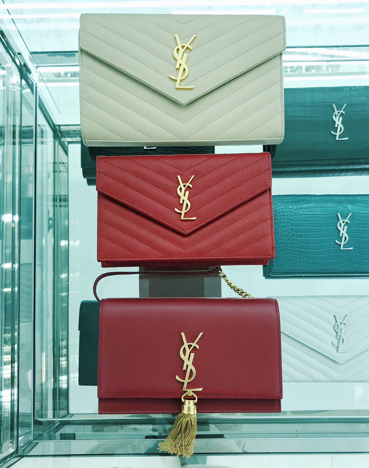 saint laurent wallet on chain bag YSL size comparison