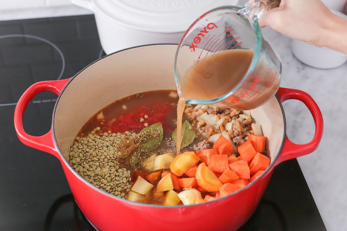 lentil soup recipe carrots onions spinach