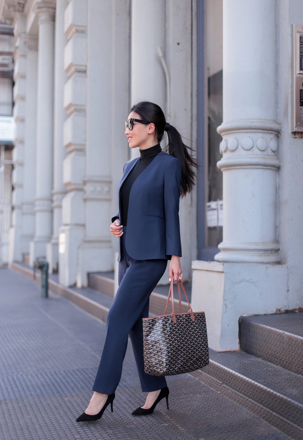 business formal workwear theory suit for petite women