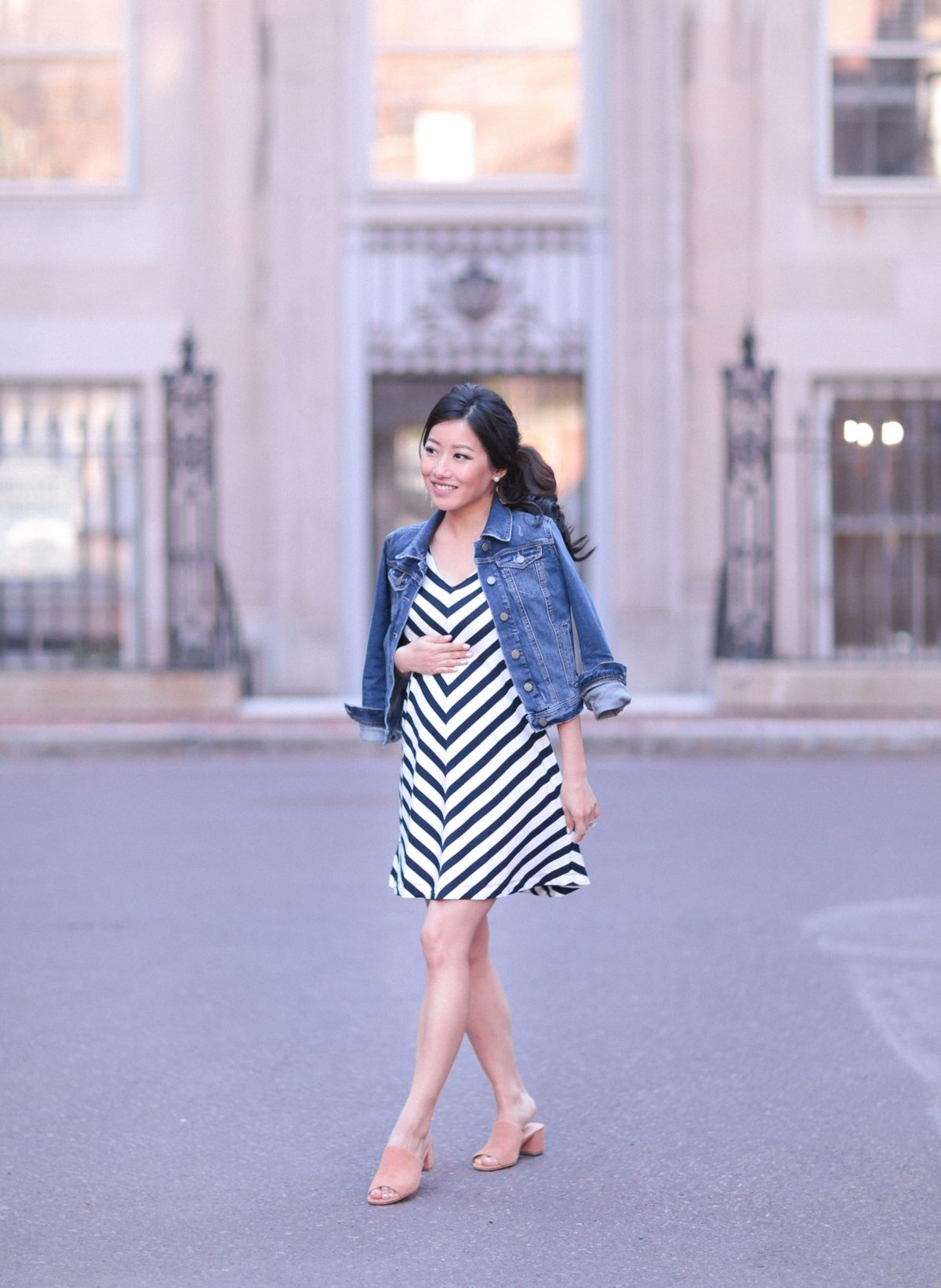 loft petite dress maternity style second trimester