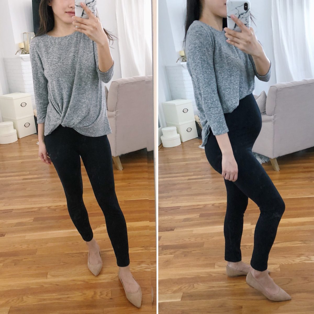 work outfit ideas to hide a belly 