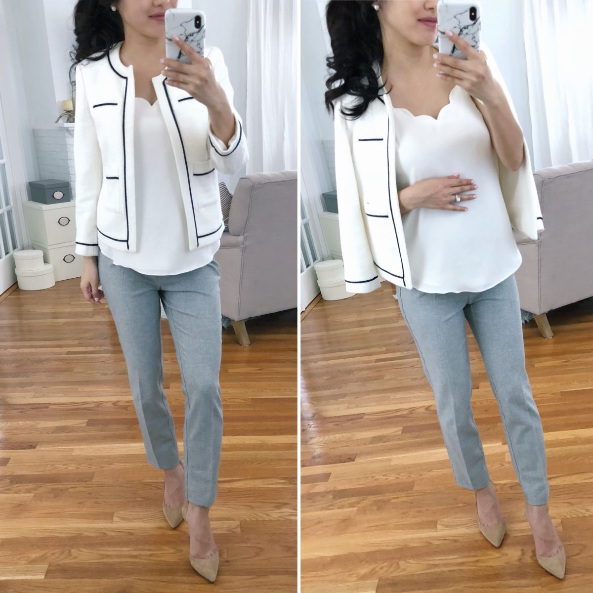 professional petite maternity work outfit ideas