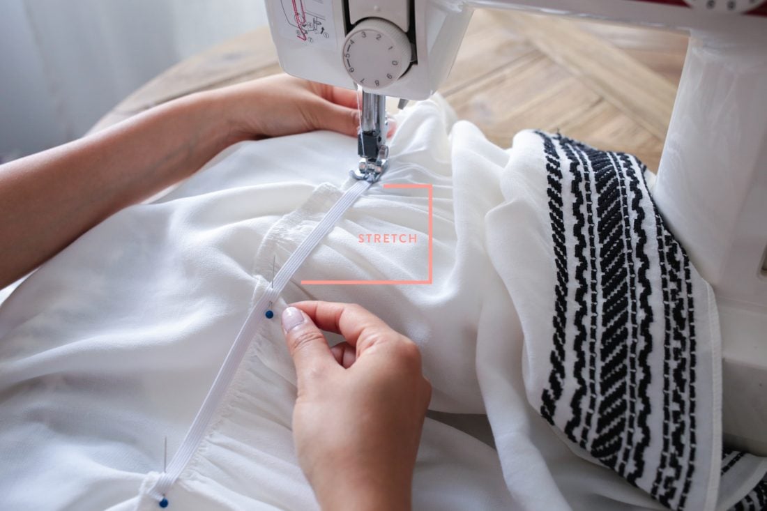 how to sew an elastic waist tutorial