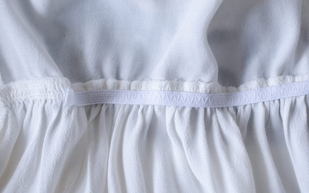 how to use a zig zag stitch on elastic band