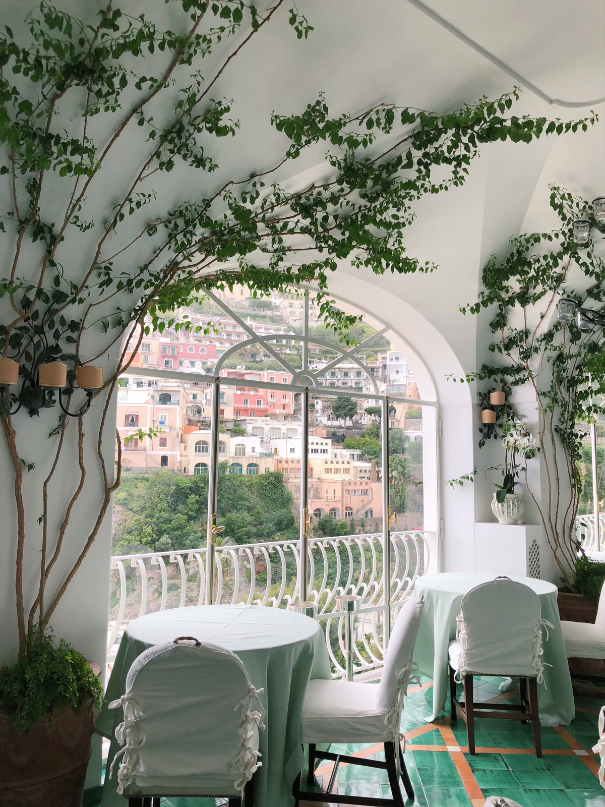 la sponda le sirenuse dinner positano italy
