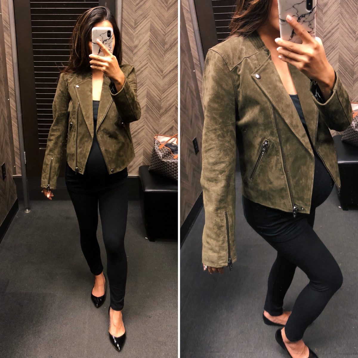 blank nyc suede jacket olive