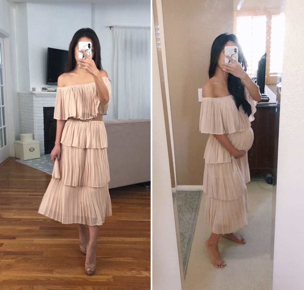 maternity and nursing friendly wedding special occasion dress